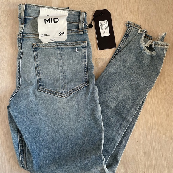 New with tags. Rag & Bone, Cate Mid-rise ankle skinny jeans. Size 25 - Picture 1 of 7